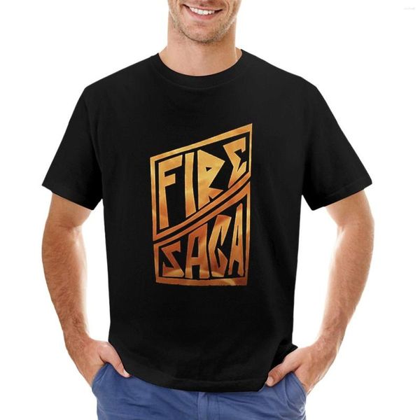 Polos pour hommes Concours Eurovision de la chanson L'histoire de Fire Saga T-shirt T-shirts noirs Chemise à imprimé animal pour garçons Coton pour hommes