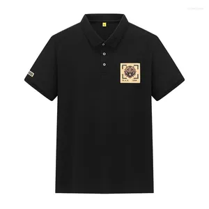 Polos pour hommes Polo ample extra large pour gros hommes jeunes et d'âge moyen T-shirts décontractés et coton mercerisé à manches courtes