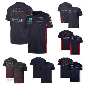 Herenpolo's F1 Formule 1 T-shirt Zomerteam shirt met korte mouwen met dezelfde aanpasbare Rx9s