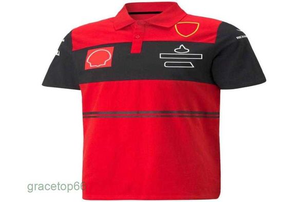 Polos pour hommes F1 nouvelle combinaison de course d'équipe col rond Polo F1 veste officielle même personnalisable Q6h8