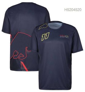 Polos pour hommes F1 Racer T-shirt Team Uniform Mens Fan Racing Uniforme à manches courtes T-shirt à séchage rapide peut être personnalisable Pi80