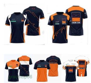 Polos pour hommes F1 Racing Polo Shirt Summer Team T-shirt à manches courtes Même style Personnalisable Opdz