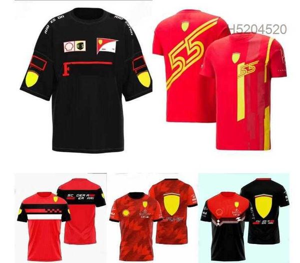 Polos para hombres F1 Racing Shirts Equipo de verano Deportes Jerseys de manga corta del mismo estilo WFDE personalizable