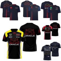 Polos pour hommes F1 Racing T-shirt à manches courtes Summer Team Jersey Jersey le même personnalisable La2d