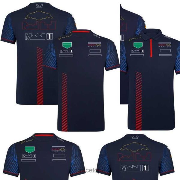 Polos pour hommes T-shirt de course de l'équipe F1 Polos de pilote de Formule 1 T-shirts Sport automobile Nouvelle saison Vêtements Fans Tops Maillot pour hommes Grande taille Personnalisable Wrov