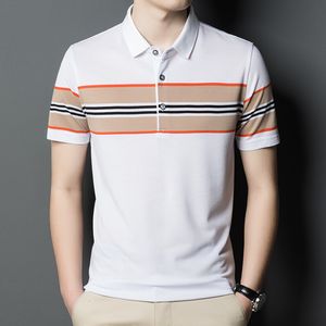 Polos de los hombres Marca de moda Hombres Polo Camisa de algodón de manga corta Camiseta para hombres Tops de verano Camisa polo casual Hombre Camiseta blanca Ropa 230510