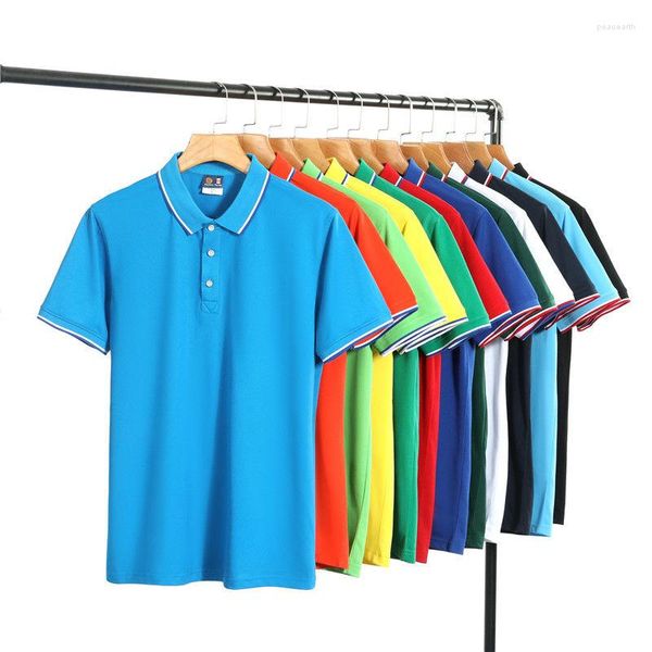 Polos pour hommes Mode Hommes Polos à manches courtes Streetwear Business Office Social Work Wear Basic Summer Male Vêtements Solid Casual Tops
