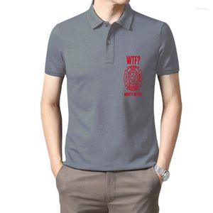 Polos pour hommes Fashion Men T Shirt Wtf Where S The Fire Fireman Firefighter Department