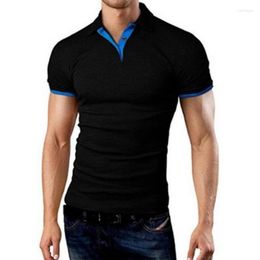 Polos pour hommes mode belle marque d'été hommes Polo coton à manches courtes hommes col montant chemises Camisas
