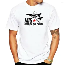 Polos Fashion Fashion à manches courtes Mig 29 T-shirt de puissance aérienne russe T-shirt Summer T-shirt