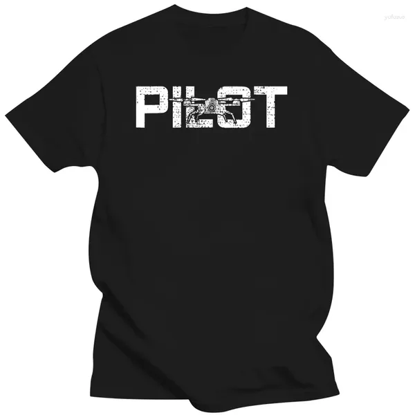 Tshirts de mode de polos masculin pour mâle tshirt drone pilote cadeau t-shirt vintage t-shirt quadcopter t-shirt hommes manches courtes
