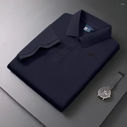 Polos pour hommes à la mode à manches courtes à manches courtes à manches à manches à manches à rayures Polos décontractées Poloshan