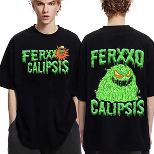 Polos pour hommes Feid Ferxxo Ferxxocalipsis Tour 2024 Hip Hop Gothic Clothic T-shirt Casual 100% coton Extra Large Unisexe T-shirt S52701