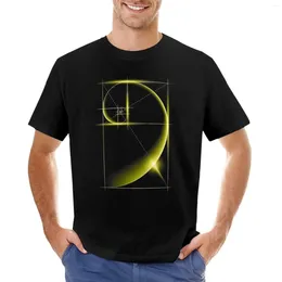 Men's Polos Fibonacci: Golden Ratio T-shirt surdimensionné Blanks Designer T-shirt Hommes