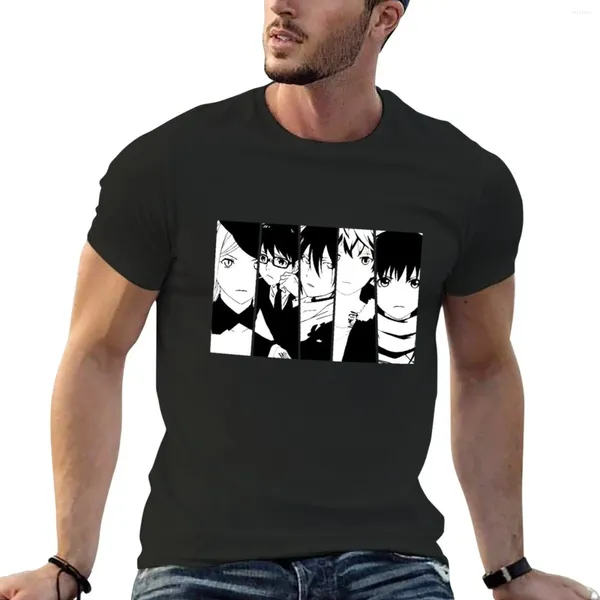 Polos masculinos cinco miembros Anime Noragami Art Gift For Fans Camiseta Camiseta Linda Estampado Animal Boys Tops Men Graphic T Shirts