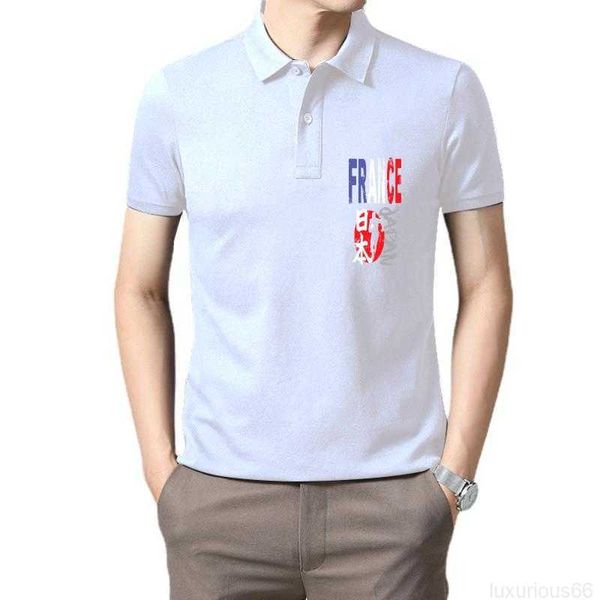 Polos para hombre Francia fútbol Rugby bandera EE. UU. camiseta negra desgastada M-3Xl para jóvenes de mediana edad camiseta de edad avanzada