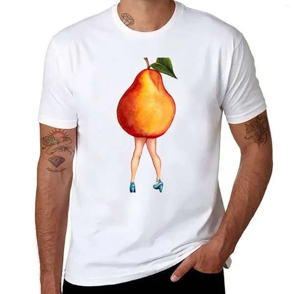 Polos pour hommes Fruit Stand - Pear Girl T-shirt T-shirts Homme Anime Mens Graphic Hip Hop