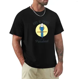 Les polos masculins Funny Life est tweet avec un propriétaire de compagnie de perruche Zoologie T-shirt T-shirt mignon Sweat Noirs Top T-shirts pour hommes Pack