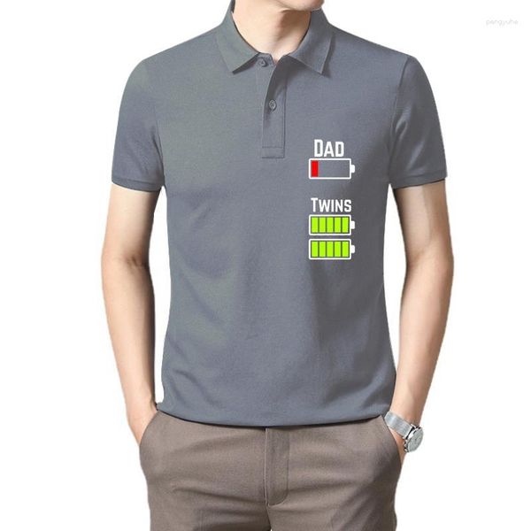 Men's Polos Funny Men T Shirt Women Women Novelty Mens cansado de Twin Dad Battery Battery Charge- Negro B0755BTPWH 1 Camiseta genial