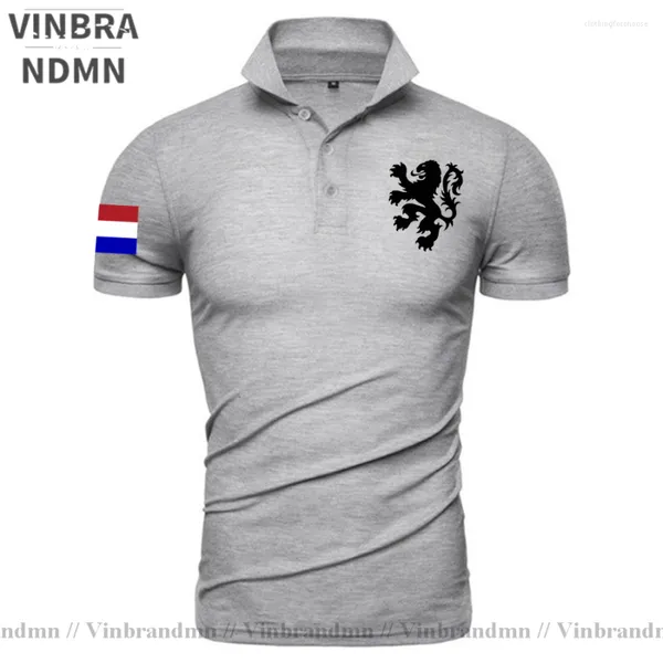 Polos divertidos para hombre, Polo con escudo de león holandés de Holanda, camisas de Amsterdam para hombre, camiseta de Holanda para hombre