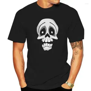 Heren Polo's Grappig Skelet T-shirt Voor Jongens Mannen Zwart T-shirt Halloween T-shirt Kawaii Schedel Kleding Katoen Tops cartoon Tee