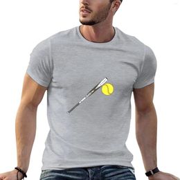 Herenpolo's Ghost Bat met softbal T-shirt Hippiekleding Vintage oversized T-shirt heren