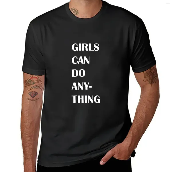 Polos pour hommes Les filles peuvent faire n'importe quoi T-shirt Chemise à séchage rapide Homme Vêtements Vintage T Hommes
