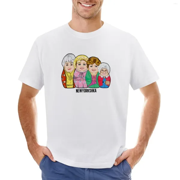 Polos pour hommes Golden Girls Dolls T-shirt surdimensionné Vintage Blanks Customs Vêtements pour hommes