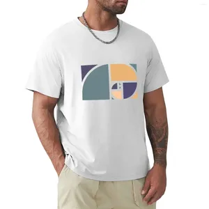 Polos pour hommes Golden Ratio - T-shirt blanc Grandes tailles T-shirts Vêtements d'été à séchage rapide T-shirts graphiques pour hommes Hip Hop