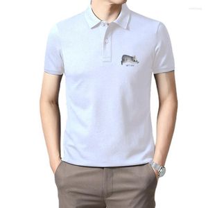 Polos pour hommes Vêtements de golf Hommes Pas maintenant Lazy Man Blanc Koala Sketch Mignon Dessin animé Imprimer Manches courtes Été Casual Polo T-shirt pour