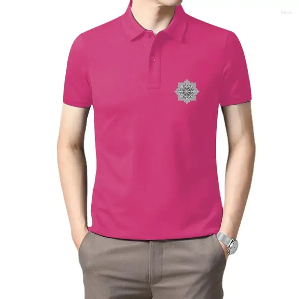 Polos pour hommes Bon joli t-shirt pour hommes Thai OM Fleur Mandala Été Automne Modèle classique T-shirts Pur coton Col rond