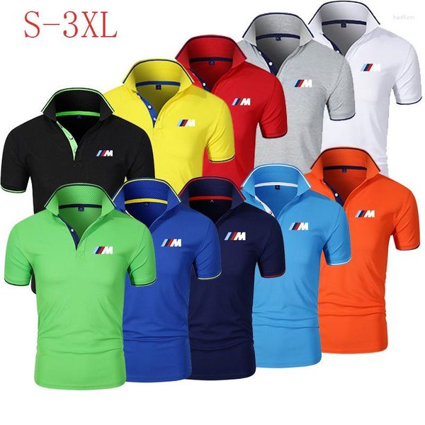 Polos pour hommes de bonne qualité Style d'été à manches courtes polos décontracté dames revers t-shirts mode mince mâle Logo hauts