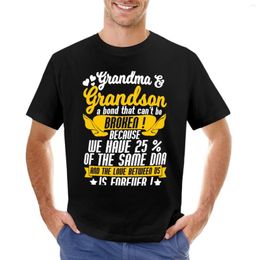 Herenpolo's OMA EN KLEINZOON EEN BOND DIE NIET GEBROKEN KAN WORDEN T-Shirt Jongens Animal Print Shirt Grappige T-shirts voor mannen