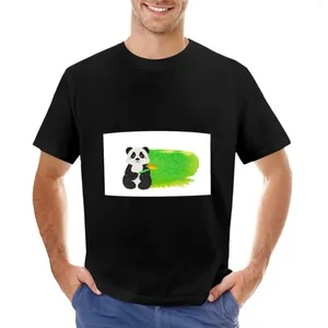 Polos pour hommes Grand Panda avec un papillon T-shirt Sweat-shirts Heavyweight T Vêtements mignons Hommes drôles