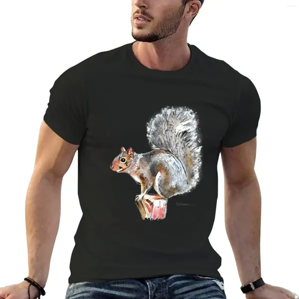 T-shirt Grey Squirrel Grey Grey Vêtements surdimensionnés Tops d'été surdimensionnés pour hommes T-shirts