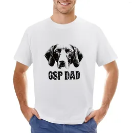 Polos Gsos Gsp papa allemand t-shirt t-shirt lourds de poids lourds t-shirts graphiques pour hommes surdimensionnés Anime