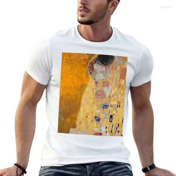 Polos masculine Gustav Klimt - Embrasser Adele Judith et Hygeia T-shirt Les fans de sport blanchissent des t-shirts plains hommes