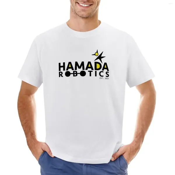 Camiseta de Robótica Polos Hamada para hombres Kawaii ropa de talla grande Tops Vintage Slim Fit Thirts For Men