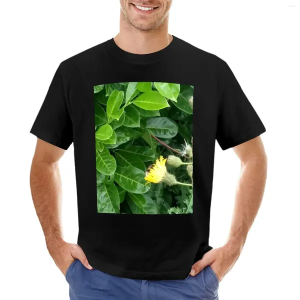 Polos pour hommes cachant une abeille dans un t-shirt à fleurs jaunes vêtements vintage t-shirts vierges pour hommes pack