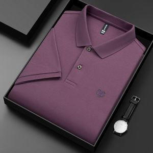 Herenpolo's high-end 100% katoenen poloshirt heren zomer mode tijger hoofd borduurwerk met korte mouwen t-shirt revers halve mouw paul shirt 230329