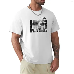 Polos de Polos High Flying Texte - Noel Gallagher Background T-shirt surdimensiond Plain Funnys Men Vêtements