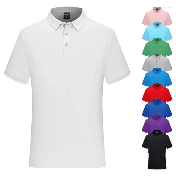 Polos para Hombre, Polo De algodón De alta calidad, camiseta para Hombre De primera calidad, pantalón corto informal De peso pesado, camiseta con cuello, Playeras De Hombre