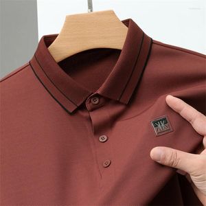 Herenpolo's Hoge kwaliteit reverspoloshirt met lange mouwen Lente Herfst Merk Zakelijk geborduurd T-shirt Modekleding