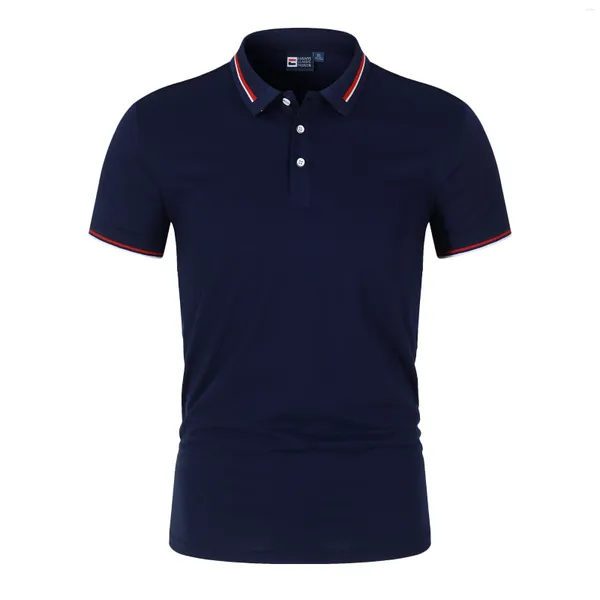 Polos pour hommes Chemise de haute qualité Polo brodé 2024 Été Haut de gamme Business Casual Revers T-shirt à manches courtes Top S-6XL