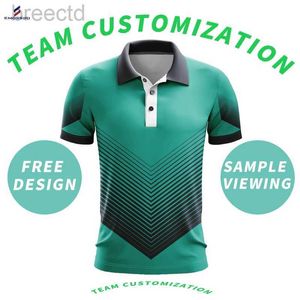 Polos pour hommes de haute qualité Sublimation Polo respirant T-shirt personnalisé rapide Polyester mode polos à manches courtes ldd240312