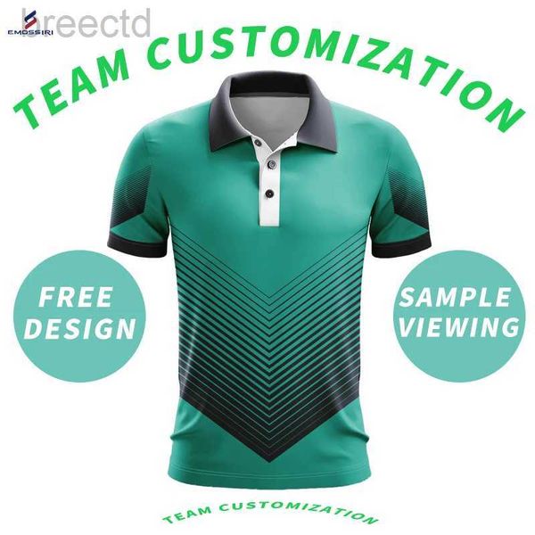 Polos para hombre, camiseta Polo transpirable con sublimación de alta calidad, Polos de manga corta de poliéster rápido personalizados ldd240312