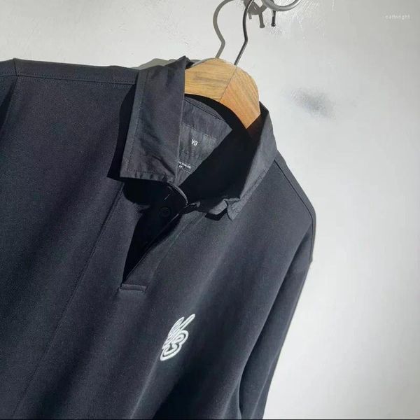 Polos para hombre High Street 1:1, camiseta Vintage de gran tamaño con solapa, Polo informal Y2k, Top corto de calle, ropa para mujer