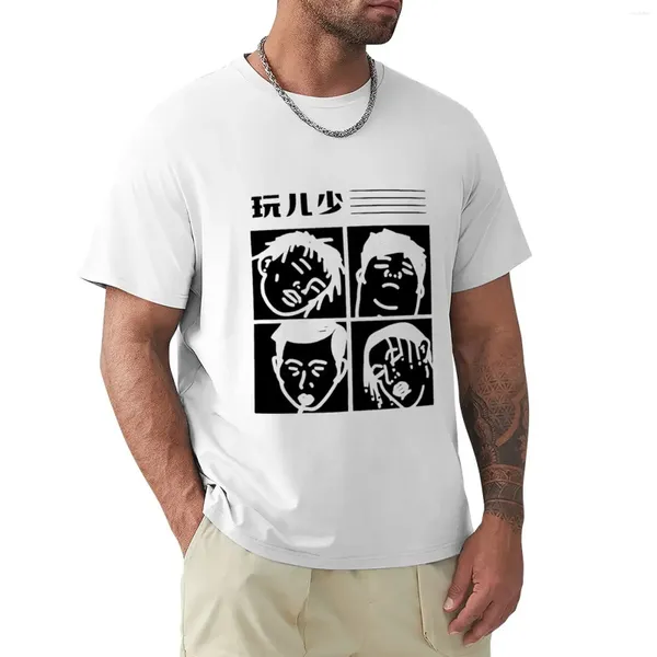 Hermanos Hombres Hermanos de Polos para hombres - Camiseta negra de dibujos animados Fans de los deportes de la ropa estética para hombre