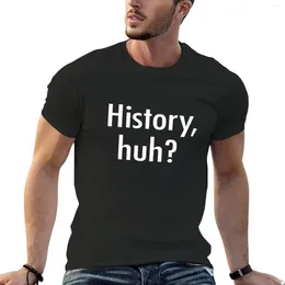 Histoire des polos masculins Huh?T-shirt Hippie Clothe Shirts Graphic Tees Mens t Casual Eleby