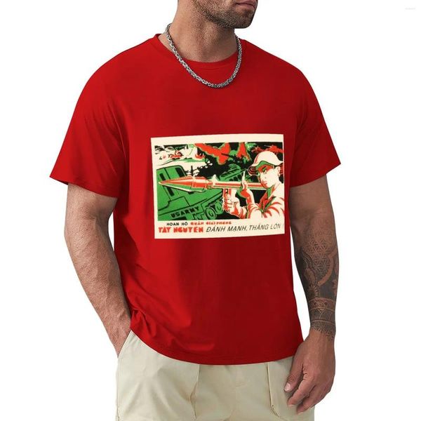 ¡El ejército de liberación de Polos Ho Chi Minh para hombres mata al tipo grande!Camiseta de propaganda de la guerra de Vietnam ropa de verano de verano